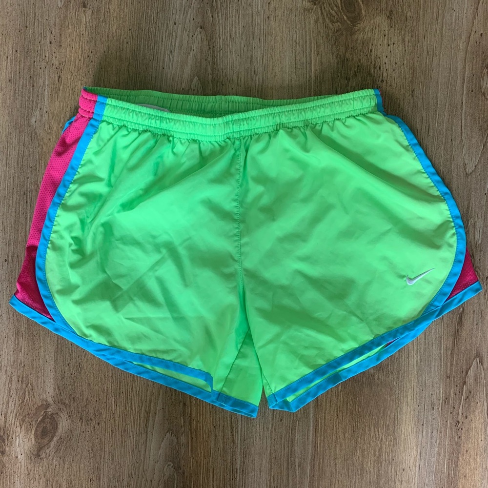 Girls Green/Pink Nike Shorts